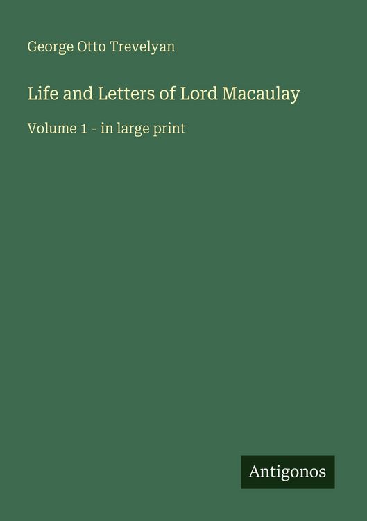 Produktbild: Life and Letters of Lord Macaulay
