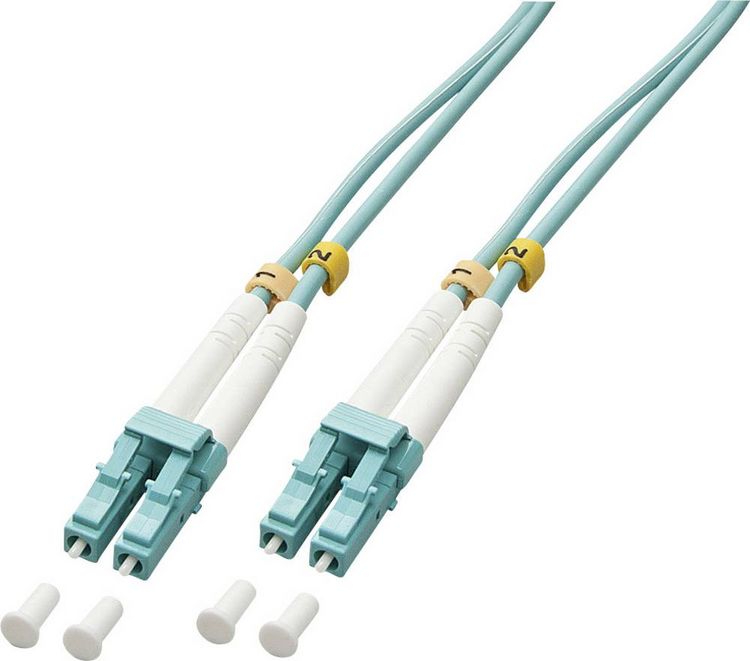 Produktbild: LINDY 46403 Glasfaser LWL Anschlusskabel 75.00 m Blau [1x LC-Stecker - 1x LC-Stecker] 50/125 &micro; Multimode OM3