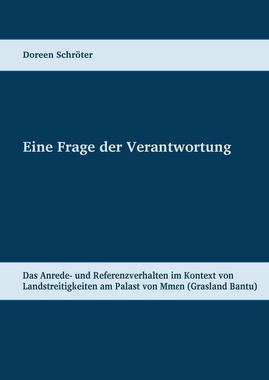 Produktbild: Eine Frage der Verantwortung