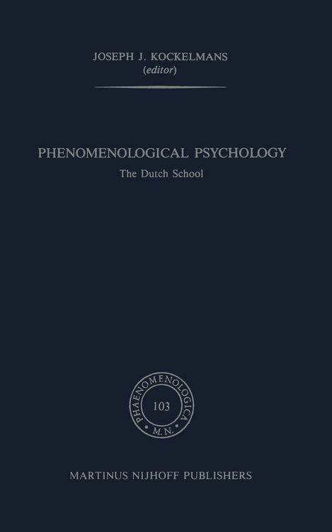 Produktbild: Phenomenological Psychology