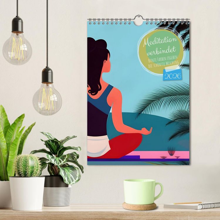 Produktbild: Meditation verbindet (Wandkalender 2026 DIN A4 hoch), CALVENDO Monatskalender