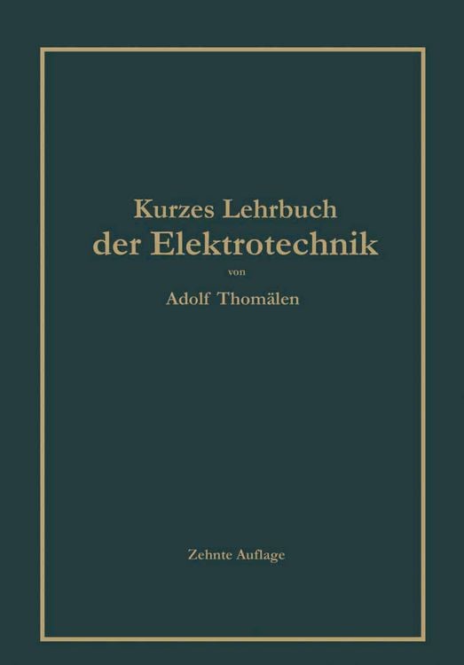 Produktbild: Kurzes Lehrbuch der Elektrotechnik