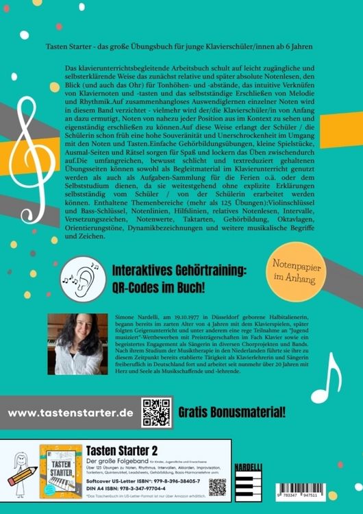 Produktbild: Tasten Starter Band 1 - der Allrounder f&uuml;r den Klavierunterricht und f&uuml;r Selbstlerner