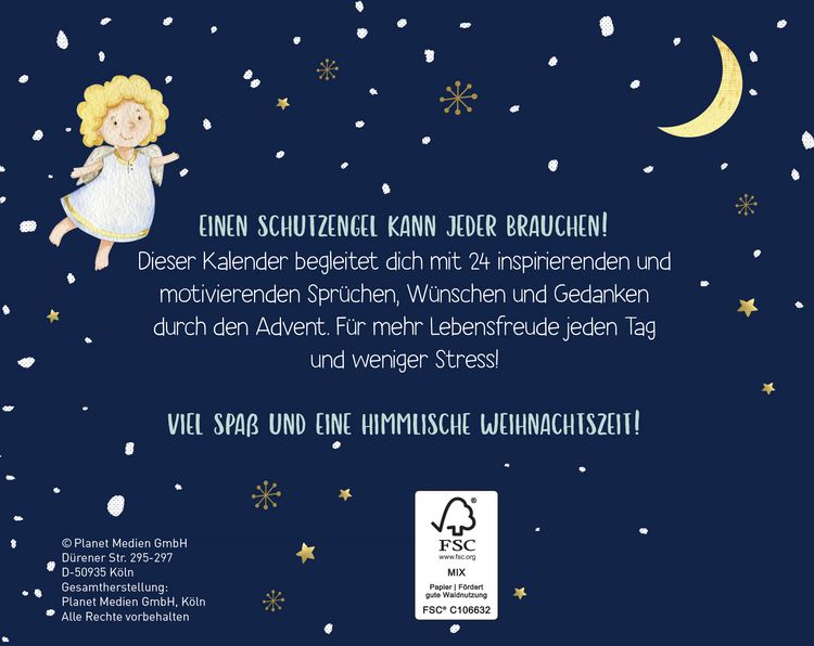 Produktbild: Jeden Tag ein Schutzengel f&uuml;r dich | Adventskalender mit Aufsteller