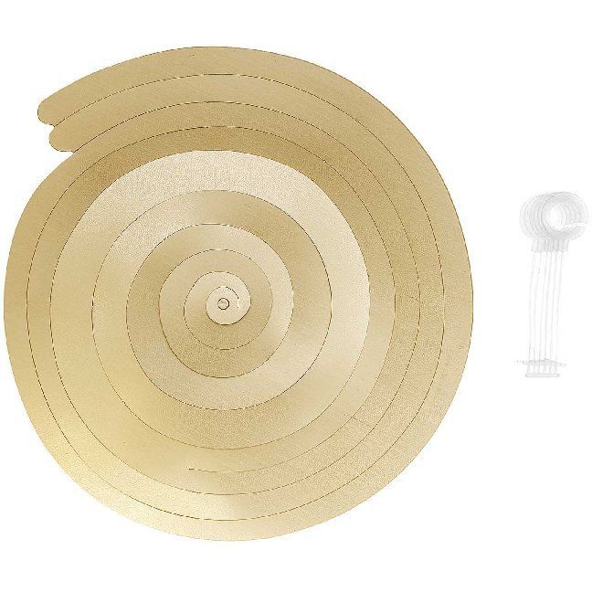 Produktbild: Spiral Luftschlangen, Gold Matt