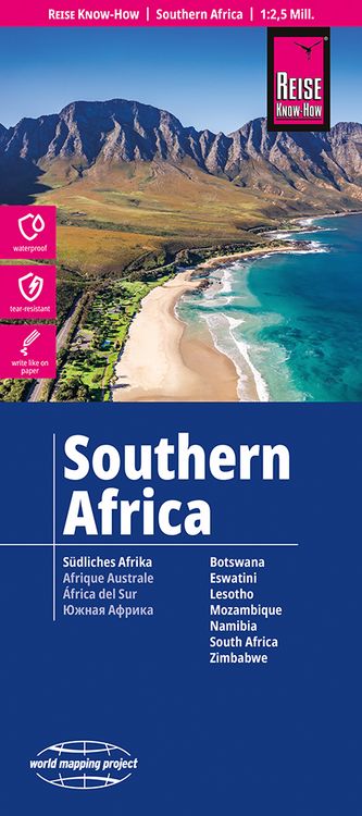 Produktbild: Reise Know-How Landkarte S&uuml;dliches Afrika (1:2.500.000)