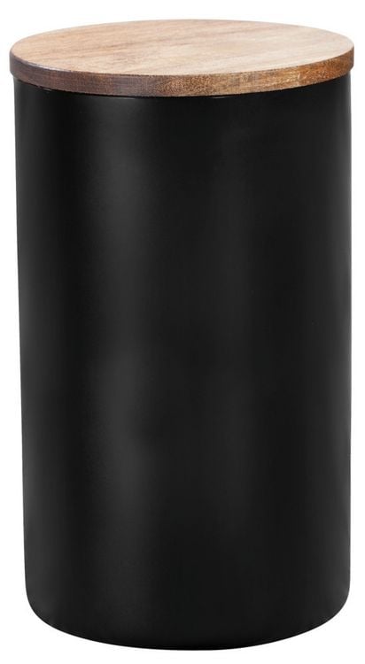 Produktbild: Vorratsdose Mod. Mio Schwarz 1,4 L, Vorratsbeh&auml;lter aus Borosilikatglas mit Deckel