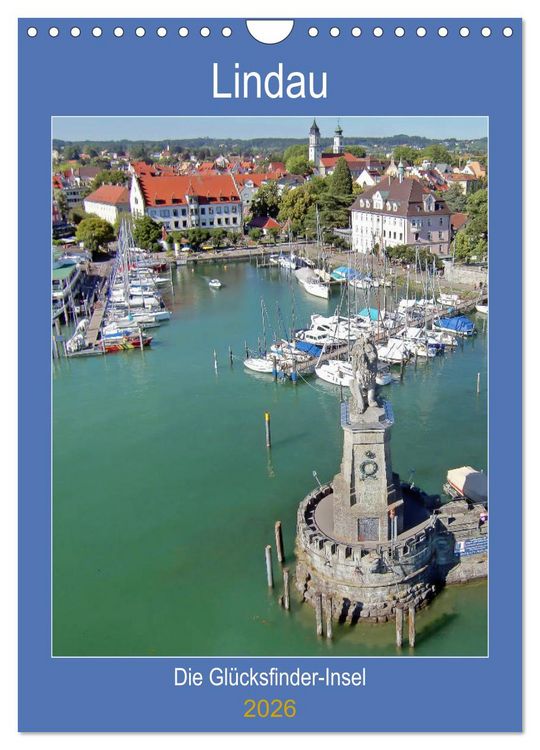 Produktbild: Lindau. Die Gl&uuml;cksfinder-Insel (Wandkalender 2026 DIN A4 hoch), CALVENDO Monatskalender