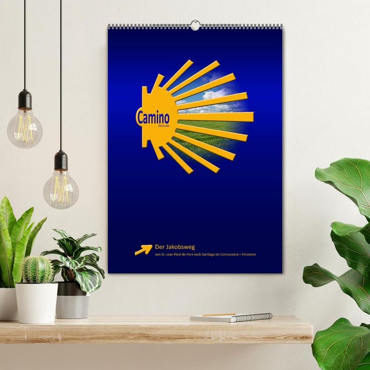 Produktbild: Jakobsweg - Camino Franc&eacute;s (Wandkalender 2026 DIN A2 hoch), CALVENDO Monatskalender