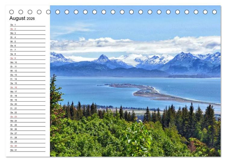 Produktbild: Alaska und Kanada (Tischkalender 2026 DIN A5 quer), CALVENDO Monatskalender
