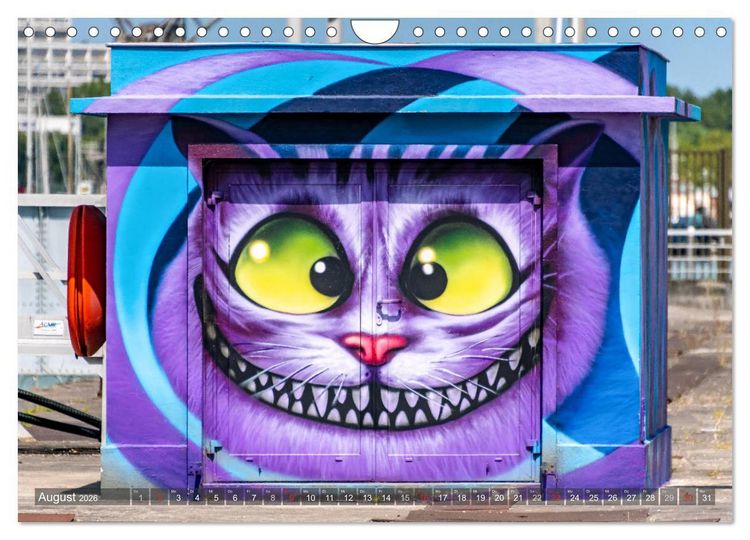 Produktbild: Streetart international (Wandkalender 2026 DIN A4 quer), CALVENDO Monatskalender