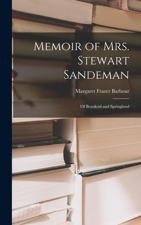 Produktbild: Memoir of Mrs. Stewart Sandeman