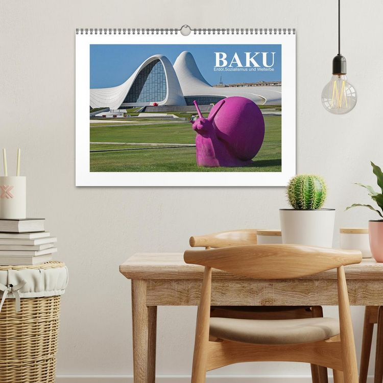 Produktbild: Baku - Erd&ouml;l, Sozialismus und Welterbe (Wandkalender 2026 DIN A3 quer), CALVENDO Monatskalender