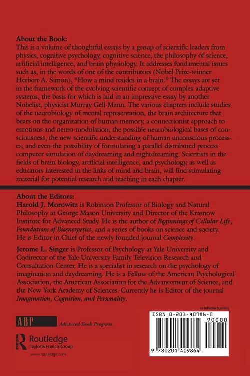 Produktbild: The Mind, The Brain And Complex Adaptive Systems