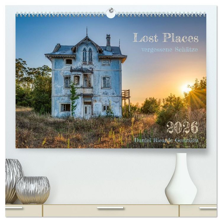 Produktbild: Lost Places - vergessene Sch&auml;tze (hochwertiger Premium Wandkalender 2026 DIN A2 quer), Kunstdruck in Hochglanz