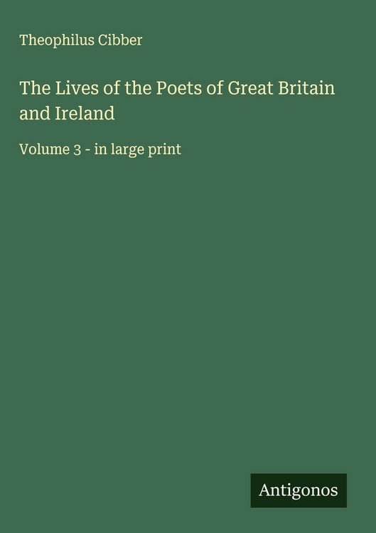 Produktbild: The Lives of the Poets of Great Britain and Ireland