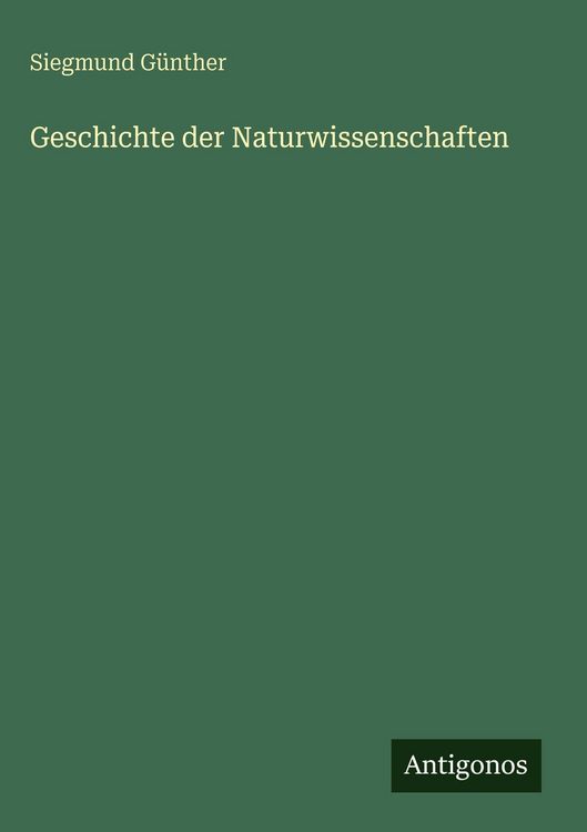 Produktbild: Geschichte der Naturwissenschaften