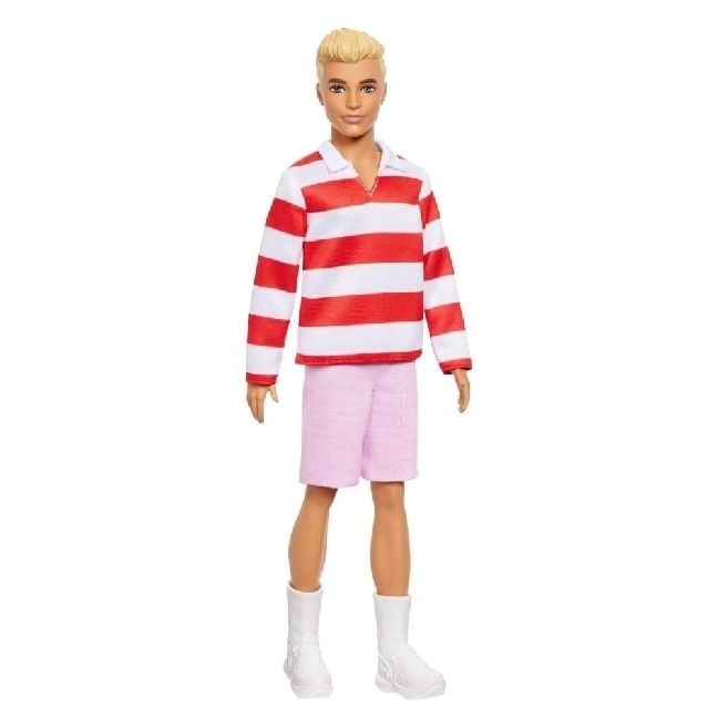 Produktbild: Barbie Fashionista Ken-Puppe - Red and White Strip