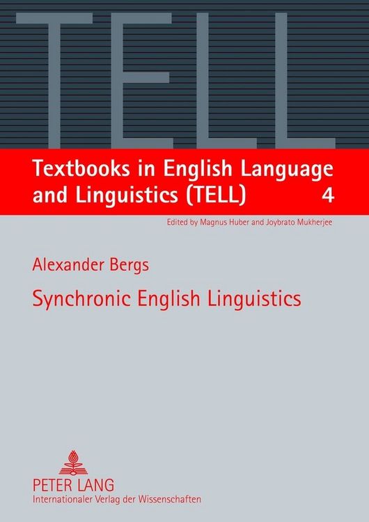 Produktbild: Synchronic English Linguistics / Textbooks in English Language and Linguistics Band 4