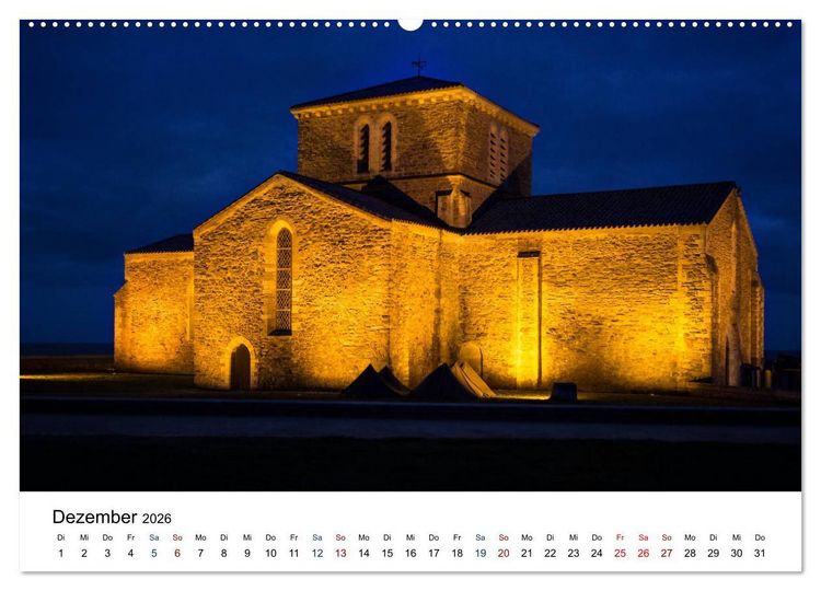 Produktbild: Vend&eacute;e - Bilder von der C&ocirc;te de Lumi&egrave;re (Wandkalender 2026 DIN A2 quer), CALVENDO Monatskalender