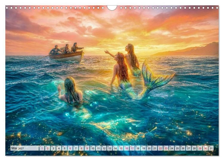 Produktbild: Sirenen - die unheimliche Verlockung (Wandkalender 2027 DIN A3 quer), CALVENDO Monatskalender