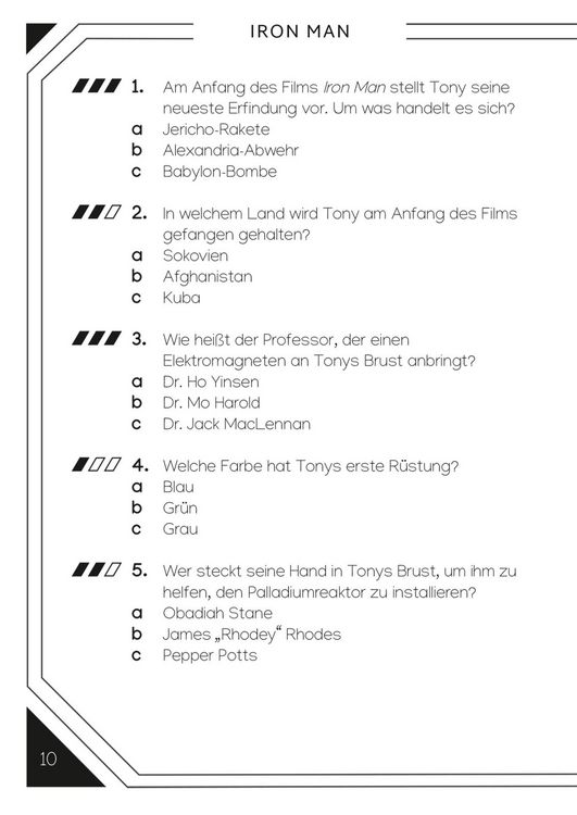 Produktbild: Marvel: Das ultimative MARVEL Quizbuch