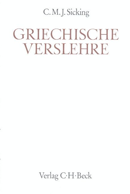 Produktbild: Griechische Verslehre