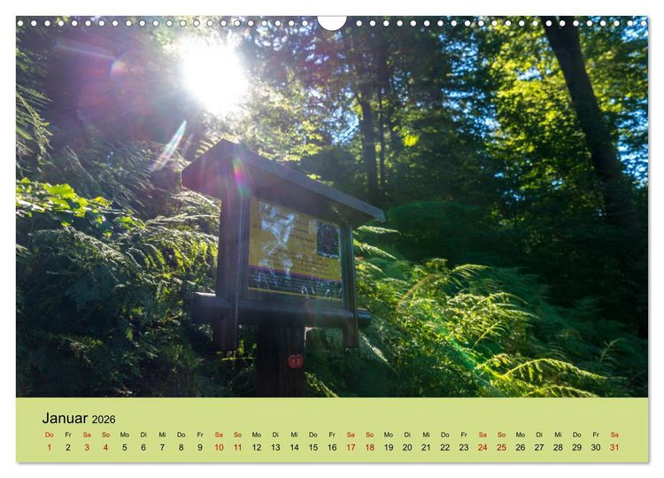 Produktbild: Pilgern im Waldecker Upland (Wandkalender 2026 DIN A3 quer), CALVENDO Monatskalender