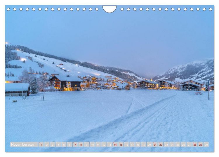 Produktbild: Lech am Arlberg - Winterzauber f&uuml;r das ganze Jahr (Wandkalender 2026 DIN A4 quer), CALVENDO Monatskalender