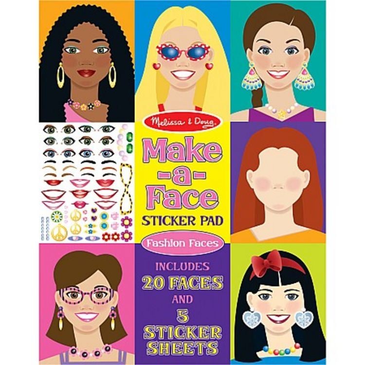 Produktbild: Make-A-Face Fashion Faces Sticker Pad