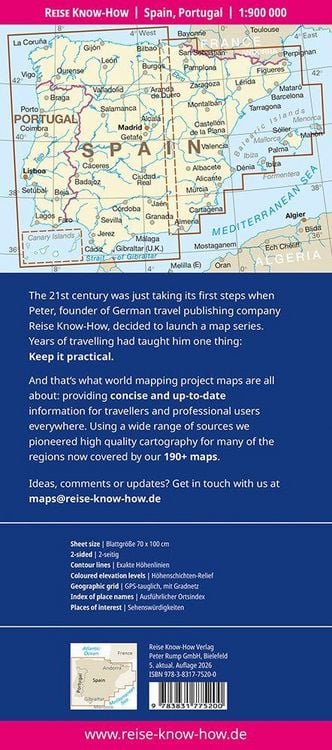 Produktbild: Reise Know-How Landkarte Spanien, Portugal | Spain, Portugal (1:900.000)