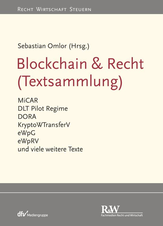 Bild vom Artikel Blockchain & Recht (Textsammlung) vom Autor Sebastian Omlor