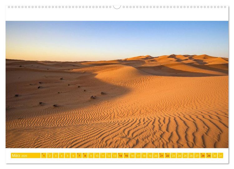 Produktbild: Die W&uuml;ste von Dubai (hochwertiger Premium Wandkalender 2026 DIN A2 quer), Kunstdruck in Hochglanz