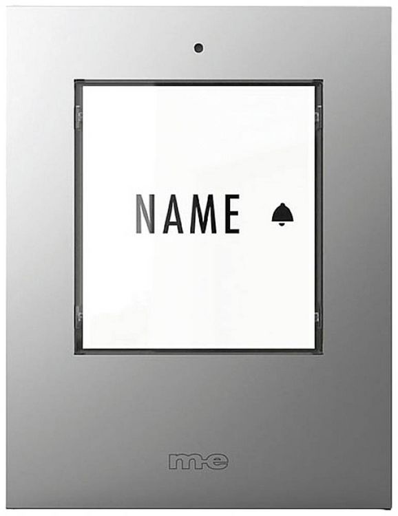 Produktbild: M-e modern-electronics 41302 Funkklingel Sender beleuchtet, mit Namensschild