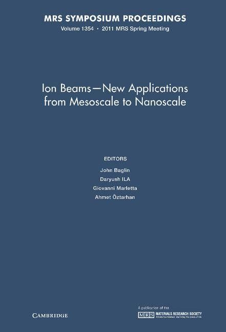 Produktbild: Ion Beams-New Applications from Mesoscale to Nanoscale