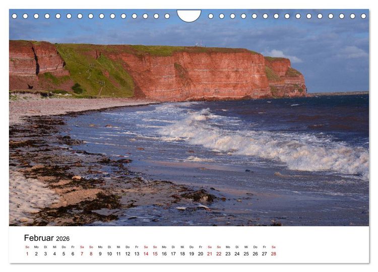Produktbild: Mitreisekalender 2026 Helgoland (Wandkalender 2026 DIN A4 quer), CALVENDO Monatskalender
