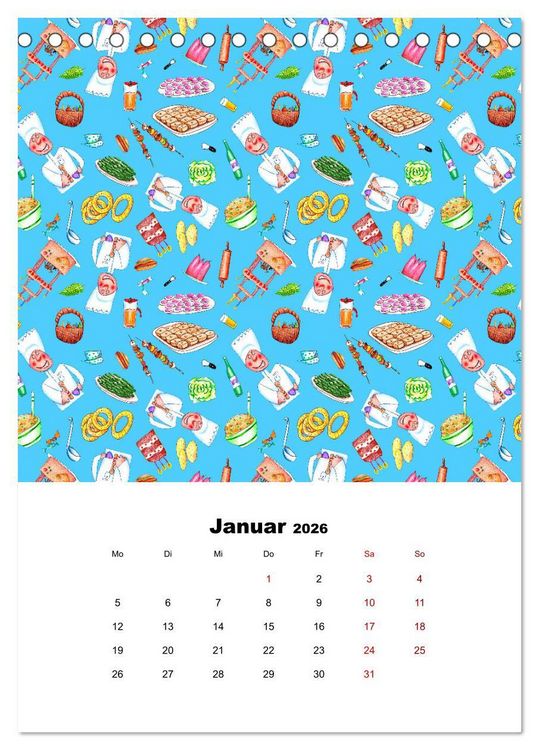 Produktbild: MUSTERMACKE (Tischkalender 2026 DIN A5 hoch), CALVENDO Monatskalender
