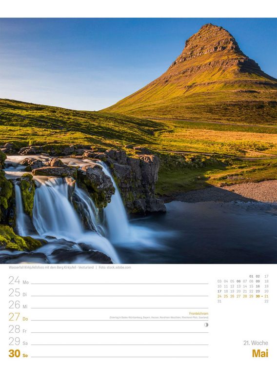 Produktbild: Island Wochenplaner Kalender 2027 | Die Insel aus Feuer und Eis