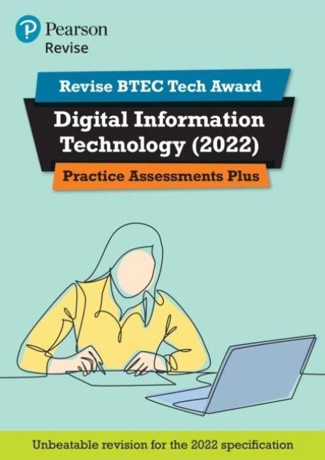 Produktbild: Pearson REVISE BTEC 2022 Tech Award Digital Information Technology Practice Assessments Plus - for 2026, 2027 exams