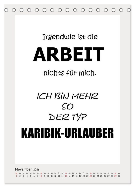 Produktbild: Spr&uuml;chekalender. Witziges f&uuml;rs B&uuml;ro (Tischkalender 2026 DIN A5 hoch), CALVENDO Monatskalender