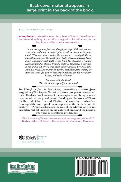 Produktbild: Manifesto for the Noosphere