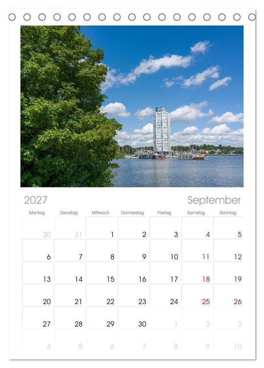 Produktbild: Tischplaner 2027 - Unterwegs in Schleswig (A5 Tischkalender zum Aufstellen) CALVENDO