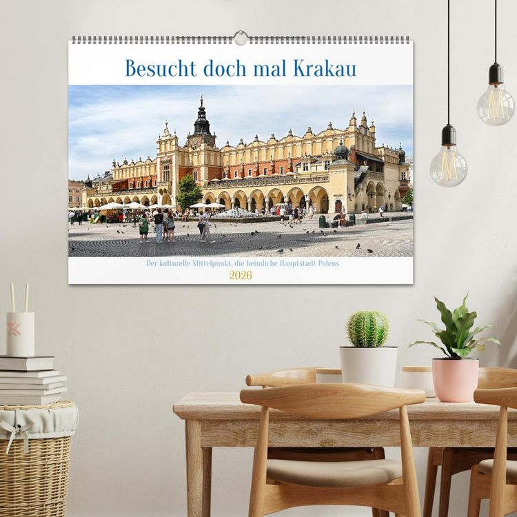Produktbild: Besucht doch mal Krakau (Wandkalender 2026 DIN A2 quer), CALVENDO Monatskalender