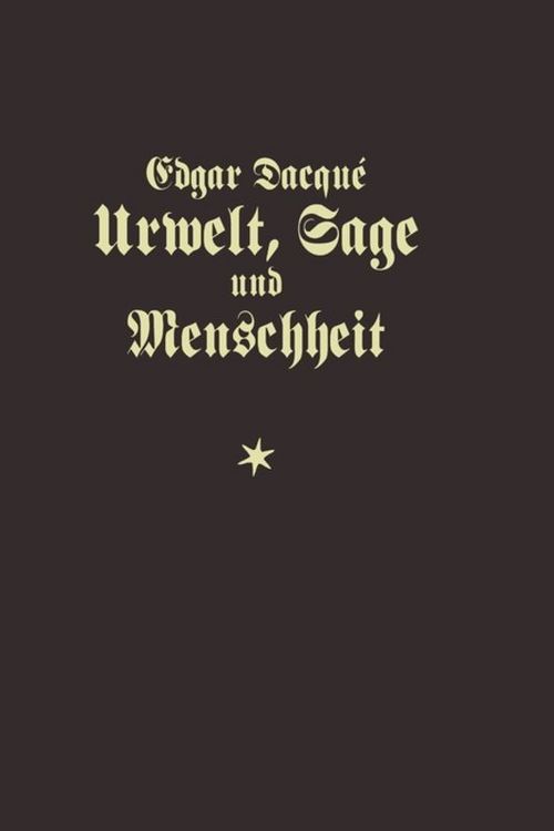 Produktbild: Urwelt, Sage und Menschheit