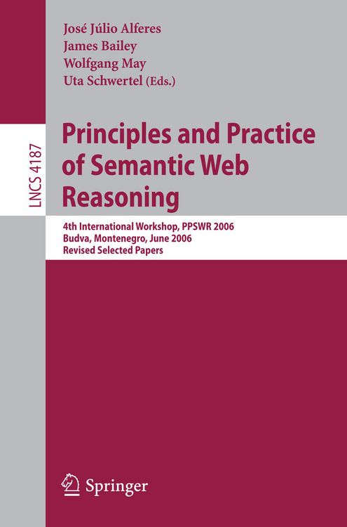 Produktbild: Principles and Practice of Semantic Web Reasoning