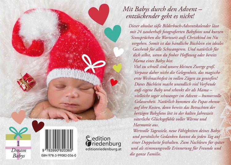 Produktbild: Baby Adventskalender - Ein zauberhaft fotografierter Bilderbuch-Adventskalender f&uuml;r Schwangere, Mamas und Papas