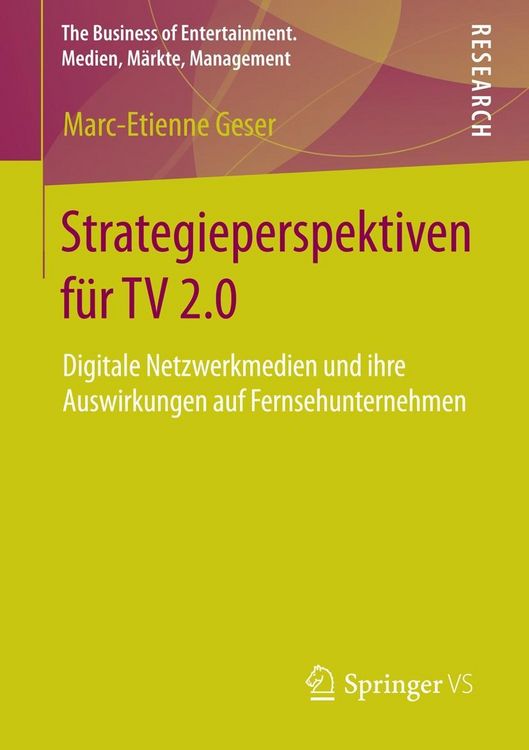 Produktbild: Strategieperspektiven f&uuml;r TV 2.0