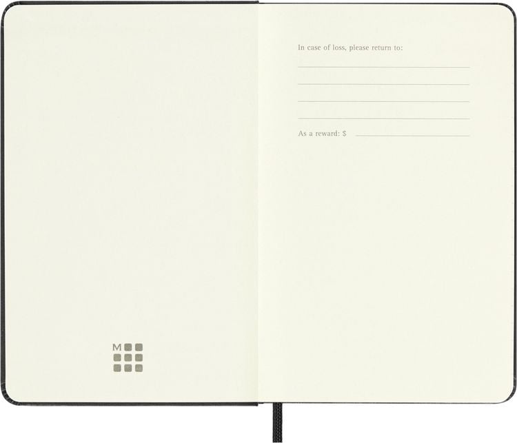 Produktbild: Moleskine 12 Monate Wochenkalender 2026, Pocket/A6, 1 Wo = 2 Seiten, horizontal, fester Einband, Schwarz