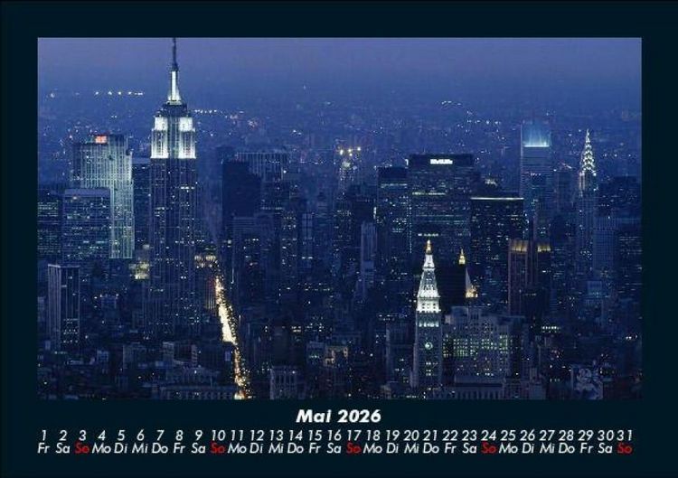 Produktbild: New York 2026 Fotokalender DIN A5