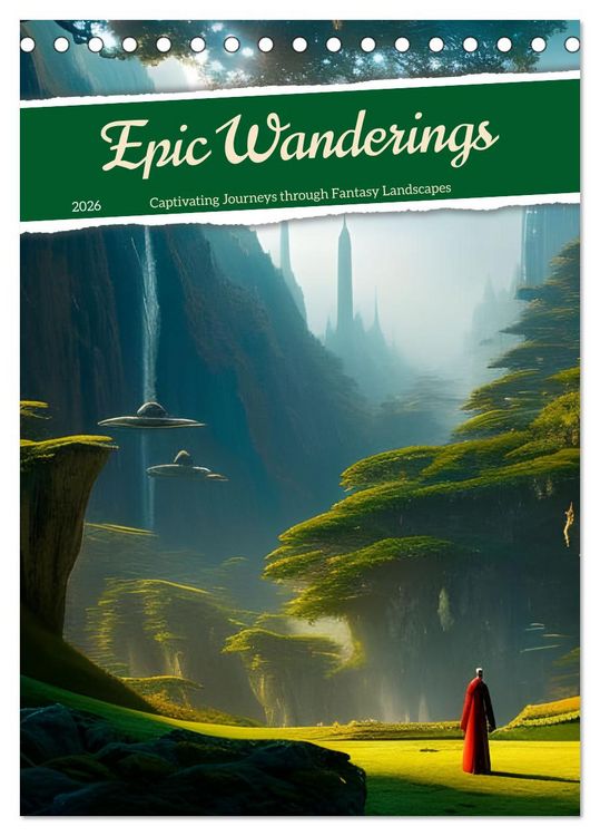 Produktbild: Epic Wanderings (Desk Calendar 2026 DIN A5 portrait), CALVENDO 12 Month DeskCalendar
